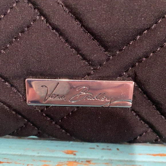 Vera Bradley Large Top Zip Wristlet Black - Picture 2 of 10